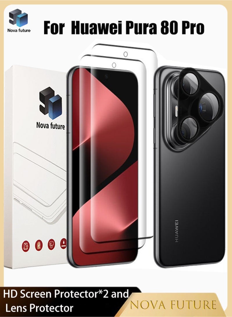 novafuture Novafuture Huawei Pura 80 Pro Screen Protector temperedglass 6.8 inch Z0F96CDA75CDB52FC55DEZ